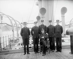 Crewmen Prints: U.S.S. Newark, junior officers, between 1891 and 1901. Creator: Unknown