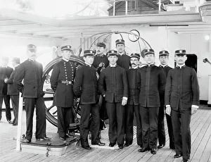 Crewmen Prints: U.S.S. Newark, junior officers, between 1891 and 1901. Creator: Unknown