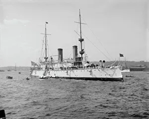 Dry Plate Negative Prints: U.S.S. Olympia, between 1895 and 1901. Creator: Unknown