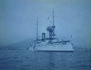Dewey George Prints: U.S.S. Olympia, c1899. Creator: Frances Benjamin Johnston