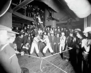 Crewmen Prints: U.S.S. Oregon, second round, between 1896 and 1901. Creator: Unknown