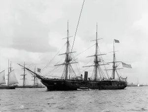 Hart Edward H Prints: U.S.S. Pensacola, between 1890 and 1901. Creator: Edward H Hart