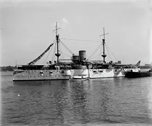 Hart Edward H Prints: U.S.S. Texas, between 1895 and 1901. Creator: Edward H Hart