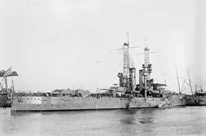 Dreadnought Prints: USS Utah, between c1910 and c1915. Creator: Bain News Service