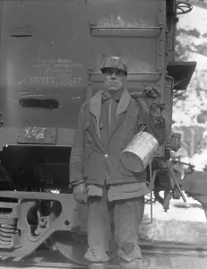 Coal Miners Prints: Utah coal miner, Consumers, near Price, Utah, 1936. Creator: Dorothea Lange
