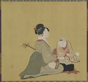 Kakejiku Collection: Utai no Shisho, Edo period, early-mid 19th century. Creator: Numata Gessai