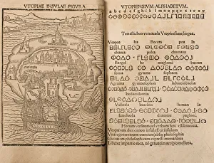 Utopia Prints: Utopia by Thomas More, 1516. Artist: Anonymous