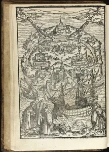 Utopia by Thomas More, 1518. Artist: Holbein, Ambrosius (1494-ca. 1520)