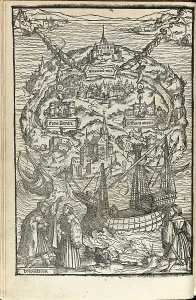 Utopia Prints: Utopia by Thomas More, 1518. Artist: Holbein, Ambrosius (1494-ca. 1520)