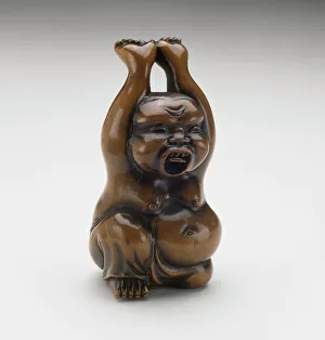 Open Mouth Prints: Uzume, early 19th century. Creator: Chingendo Hidemasa