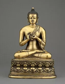 Gilding Collection: Vairochana Buddha Seated Giving the First Sermon (Dharmachakramudra)