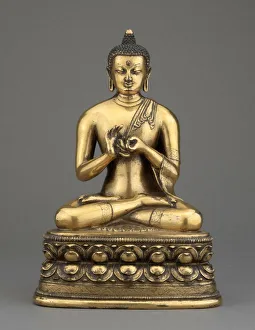Serenity Prints: Vairochana Buddha Seated Giving the First Sermon (Dharmachakramudra)
