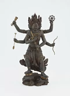 Arthur M Sackler Gallery Collection: Vajrayaksha (Kongo Yasha), Kamakura period, 1185-1333. Creator: Unknown