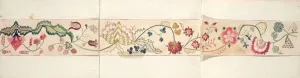 Crewel Work Prints: Valance, c. 1936. Creator: Ella Josephine Sterling