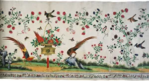 Plumage Gallery: Valance, China, 18th century, Qing dynasty (1644-1911). Creator: Unknown