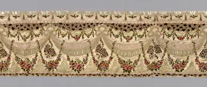 Appliqu And Xe9 Prints: Valance, France, 19th century. Creator: Unknown