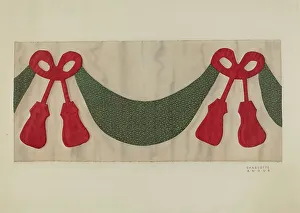 Test Prints: Valance for Tester, c. 1940. Creator: Charlotte Angus