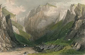 Vale Prints: Vale of the Winnets, Derbyshire, 1837. Artist: John James Hinchliff
