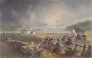Trans Atlantic Gallery: Valentia, Ireland, from the Harbor, Opposite Knight s-town, at the Period of Laying