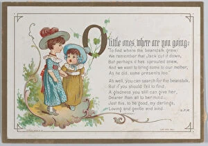Catherine Greenaway Collection: Valentine, 1877. 1877. Creator: Catherine Greenaway