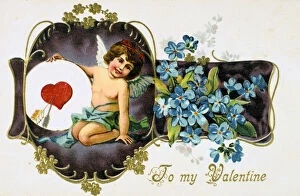 Images Dated 8th February 2006: To My Valentine, American Valetine card, 1907
