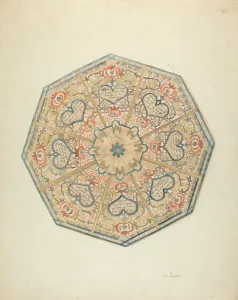Hexagonal Prints: Valentine, c. 1937. Creator: John Thorsen