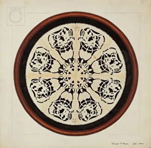 Cut Out Prints: Valentine, c. 1937. Creator: Vincent P. Rosel