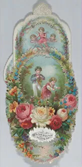 St Valentines Day Gallery: Valentine - Mechanical - romantic symbolism, ca. 1875. ca. 1875. Creator: Anon