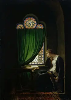 Mourner Prints: Valentine of Milan Mourning her Husband