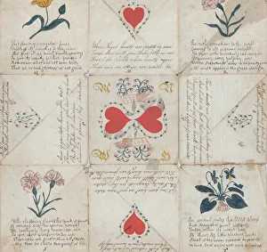 Romance Prints: Valentine: Puzzle Purse, 1826. Creator: Anon