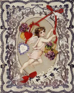 Valentines Day Card, 1860s-1870s. Artist: Anonymous