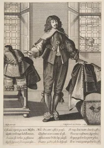 Wardrobe Prints: A Valet Putting Away the Luxious Clothes of His Master, mid to late 17th century