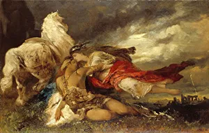 Valkyrie Collection: Valkyrie and a Dying Hero