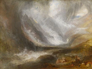 Valley of Aosta: Snowstorm, Avalanche, and Thunderstorm, 1836/37. Creator: JMW Turner