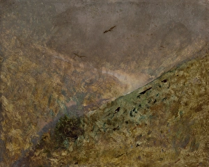 Predator Prints: Valley with Birds of Prey, 1890-1900. Creator: Ladislav Mednyanszky