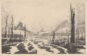 Desolation Prints: Valley of Desolation, 1910. Creator: Joseph Pennell