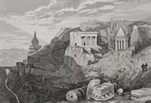 Valley of Josaphat, Jerusalem, 1840. Creator: Aubert