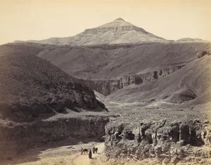 Frith Prints: Valley of the Kings, Thebes, ca. 1857, printed 1870s. Creator: Francis Frith