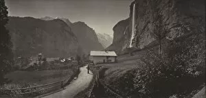 Adolphe Braun French Gallery: Valley of Lauterbrunnen, Switzerland (from the album Charbons de Braun- vues prises