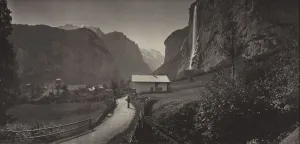 Carbon Print Prints: Valley of Lauterbrunnen, Switzerland (from the album Charbons de Braun- vues prises