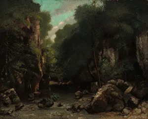 Shaded Prints: The Valley of Les Puits-Noir, 1868. Creator: Gustave Courbet