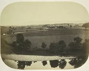 Lancashire Gallery: Valley of the Ribble and Pendle Hill, 1859. Creator: Roger Fenton