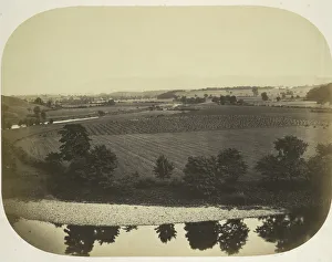 Lancashire Gallery: Valley of the Ribble and Pendle Hill, 1859. Creator: Roger Fenton