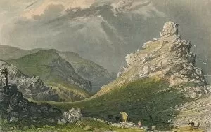 Britton Gallery: The Valley of Rocks, Near Linton, Devonshire, 1831. Artist: Joseph Wilson Lowry