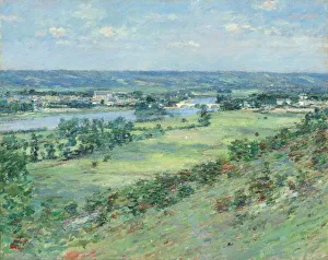 The Valley of the Seine, from the Hills of Giverny, 1892. Creator: Theodore Robinson The Valley of the Seine, from the Hills of Giverny, 1892. Creator: Theodore Robinson