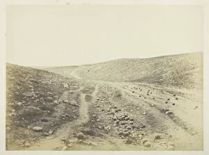 Crimean War Gallery: The Valley of the Shadow of Death, 1855. Creator: Roger Fenton
