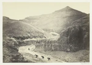Valley of the Tomb of the Kings, Thebes, 1857. Creator: Francis Frith Valley of the Tomb of the Kings, Thebes, 1857. Creator: Francis Frith