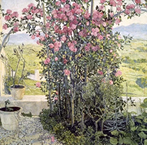 Golovin Gallery: The Valley in Umbria, 1910s. Artist: Aleksandr Golovin