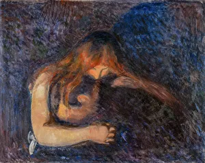 Loving Prints: The Vampire, 1893. Creator: Munch, Edvard (1863-1944)