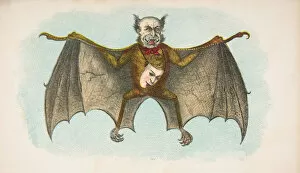 Chiroptera Collection: Vampyre, from The Comic Natural History of the Human Race, 1851
